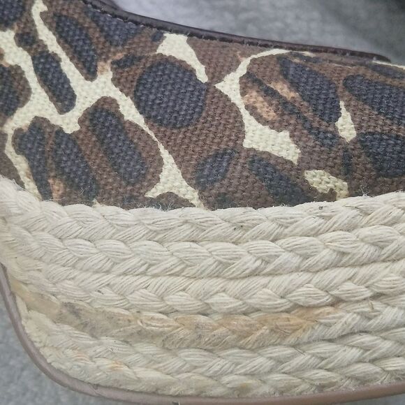 Nine West cheetah print twine platform canvas  heel Sz 7 - Picture 14 of 14